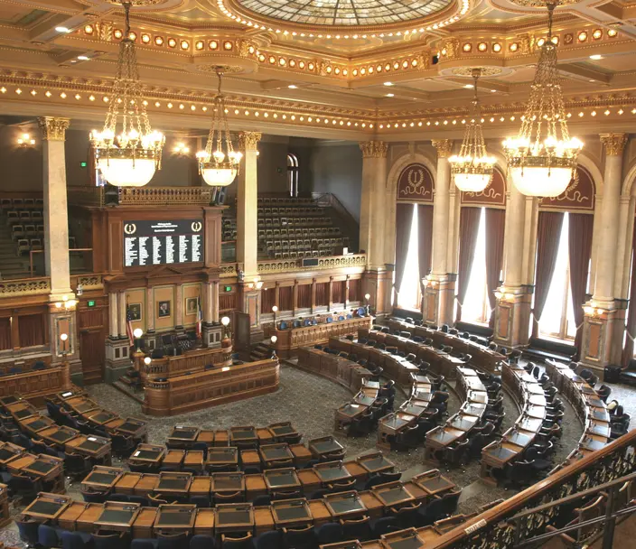 Iowa House of Representatives Legislative Chamber