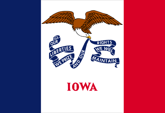 State flag of Iowa