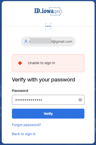 Forgot password
